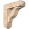 Ekena Millwork Funston Arts and Crafts Smooth Bracket w/ Offset Brace, Douglas Fir, 7 1/2"W x 26"D x 26"H BKT0806X26X26FST03SDF - alternate 1